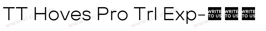 TT Hoves Pro Trl Exp字体转换